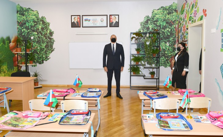 President Ilham Aliyev inaugurated secondary school No 307 in Sabunchu district after major overhaul and reconstruction
