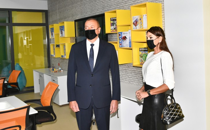 President Ilham Aliyev and First Lady Mehriban Aliyeva attended inauguration of new building of Baku European Lyceum