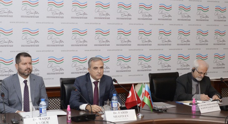 Bakıda “Azərbaycan-Türkiyə-İran üçtərəfli münasibətləri” adlı konfrans keçirilib