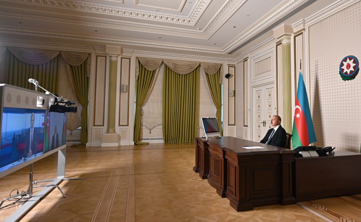 President Ilham Aliyev was interviewed by France 24 TV channel