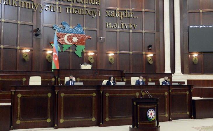 Milli Məclisin 2021-ci ilin payız sessiyasında ilk plenar iclas keçirilib