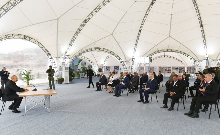 President Ilham Aliyev met with members of Jabrayil general public, laid foundation of Memorial Complex and restoration of city