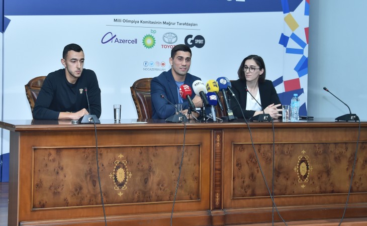 Milli Olimpiya Komitəsinin Atletlər Komissiyasının fəaliyyətinə həsr olunmuş mətbuat konfransı keçirilib