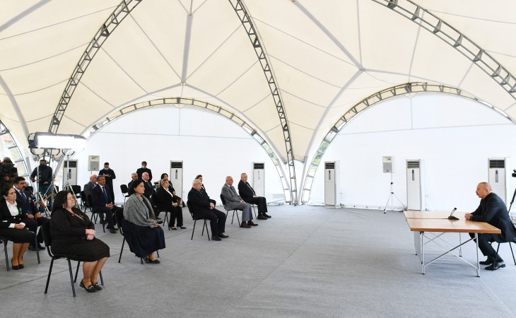 President Ilham Aliyev met with members of general public of Khojavand district