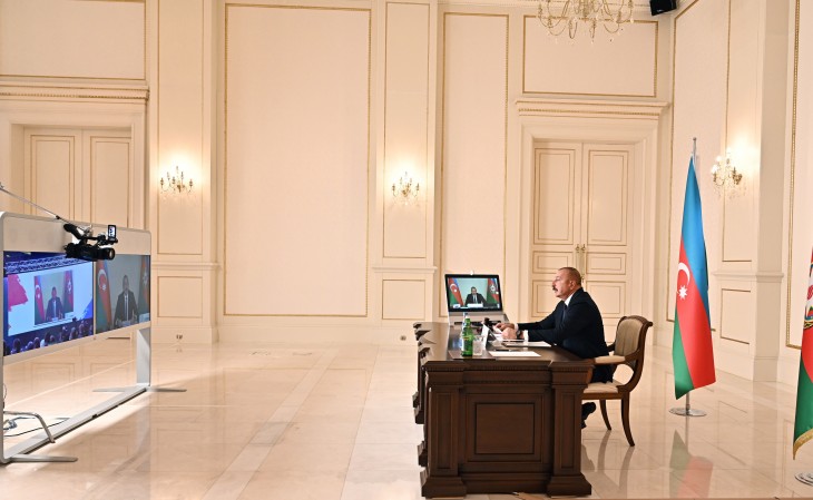 President Ilham Aliyev made speech at High-Level Commemorative Meeting of the Non-Aligned Movement in video format