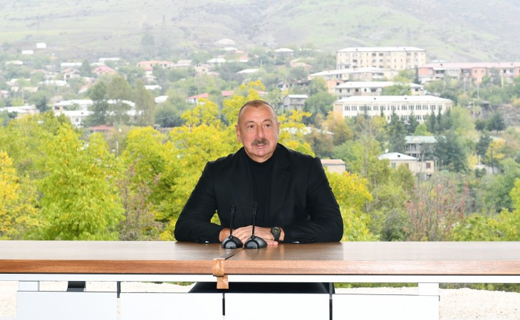 Prezident İlham Əliyev: Bu gün Hadrutun və ümumiyyətlə Qarabağın yeni dövrü başlayır
