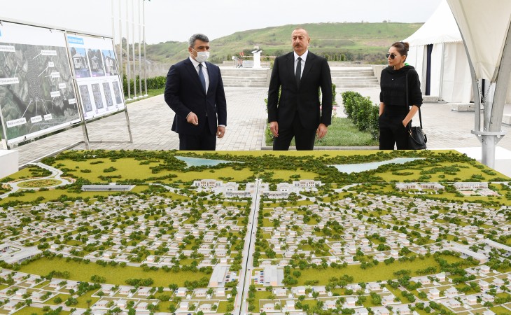 President Ilham Aliyev laid foundation stone “smart village” in Dovlatyarli village, Fuzuli district