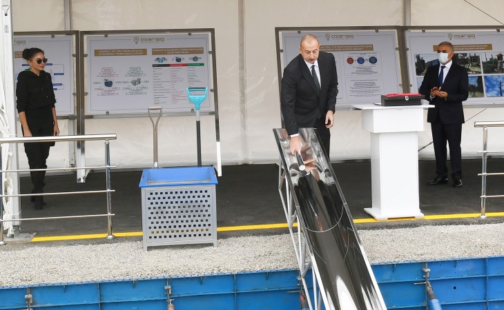 Foundation stone for Digital Station Management Center was laid in city of Fuzuli