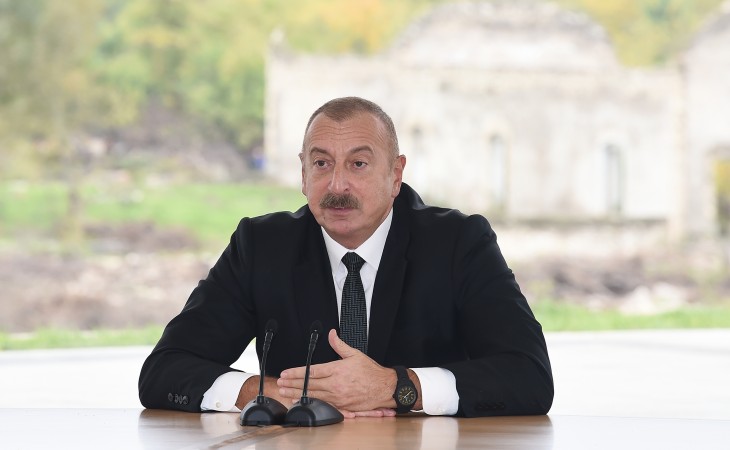 Президент Азербайджана: Мы восстановим город Физули и села Физулинского района