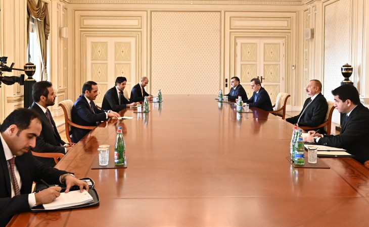 President Ilham Aliyev received delegation led by Deputy Prime Minister of State of Qatar