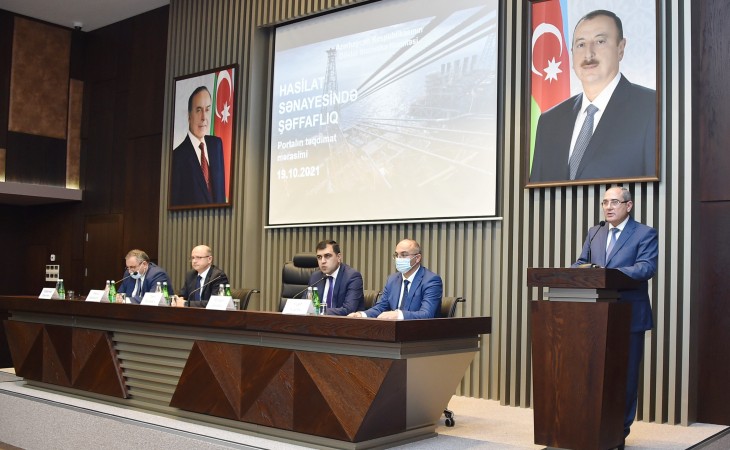 “Hasilat Sənayesində Şəffaflıq” portalının təqdimatı olub