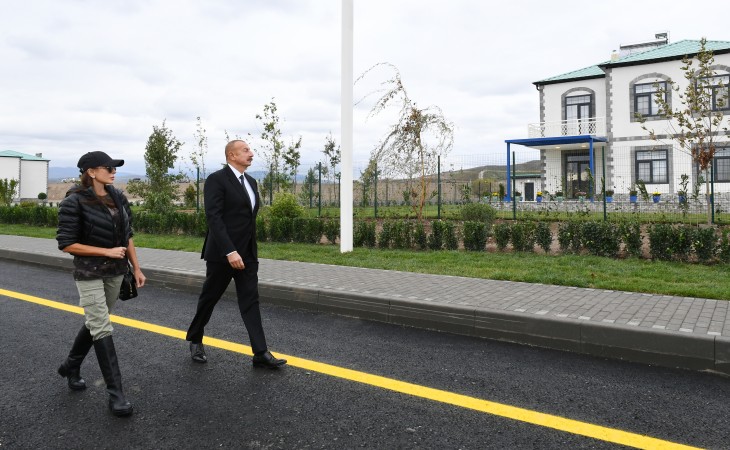 President Ilham Aliyev and First Lady Mehriban Aliyeva visited Zangilan district