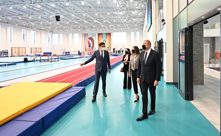 President Ilham Aliyev viewed conditions created at new training center of National Gymnastics Arena