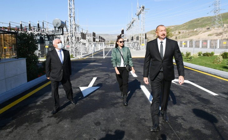 President Ilham Aliyev inaugurated “Gubadli” substation