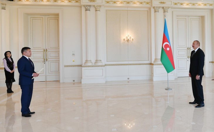 President Ilham Aliyev received credentials of incoming Kyrgyz ambassador