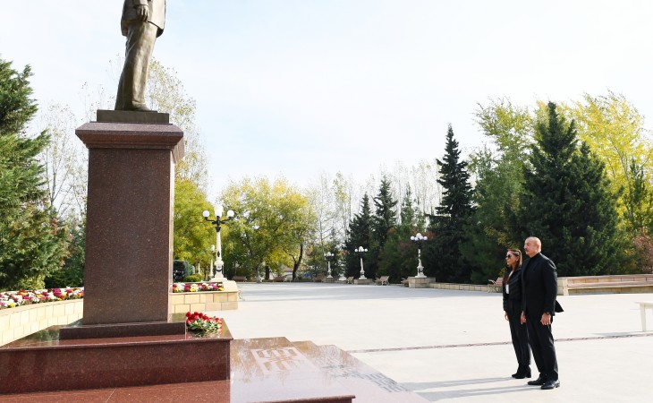 Prezident İlham Əliyev və birinci xanım Mehriban Əliyeva Şamaxı rayonunda səfərdə olublar