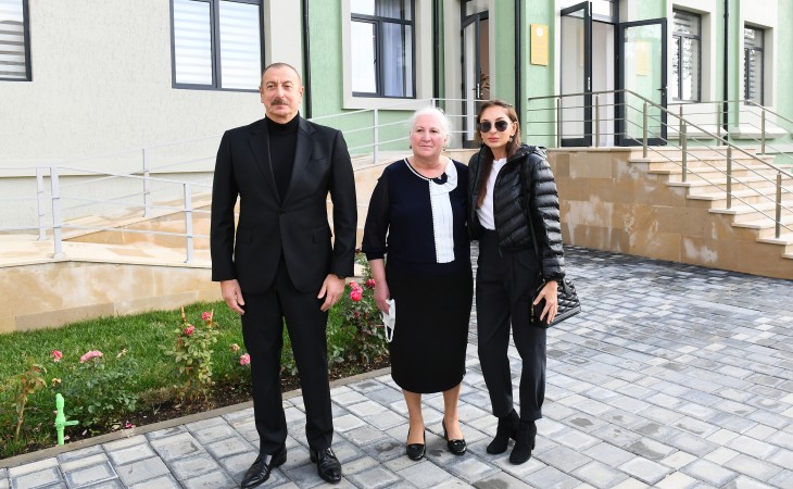 President Ilham Aliyev and First Lady Mehriban Aliyeva attended opening of orphanage-kindergarten No 7 in Shamakhi city