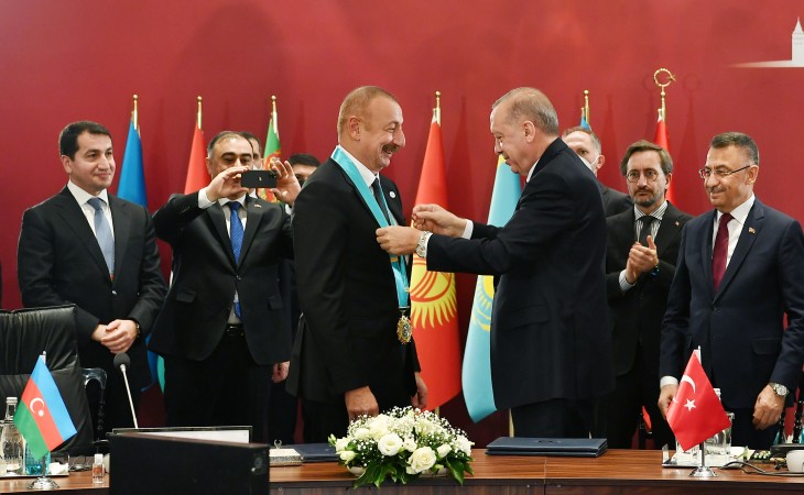 President Ilham Aliyev was awarded Supreme Order of Turkic World