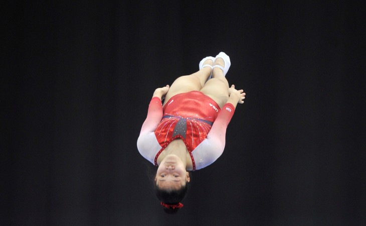 Rusiyalı gimnast Lana Lebedeva qadın batutçular arasında fərdi yarışlarda birinci yerə yüksəlib