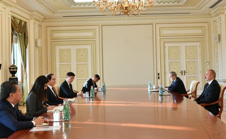 President Ilham Aliyev received chairman of Korea’s Presidential Committee on Northern Economic Cooperation