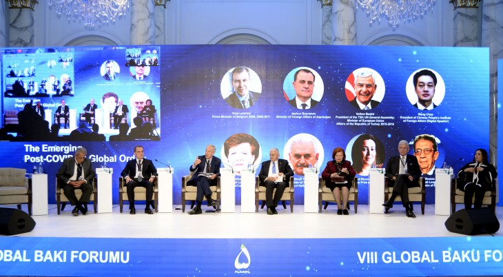 Qlobal Bakı Forumunun birinci panel iclası “COVID-19-dan sonra yeni dünya nizamı” mövzusuna həsr olunub