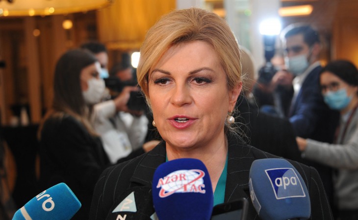 Kolinda Qrabar-Kitarovic: Şadam ki, Qarabağ münaqişəsi artıq həll olunub