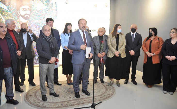Xalq rəssamı Arif Hüseynovun “Azərbaycan aşıq sənəti” adlı bədii sərgisi açılıb