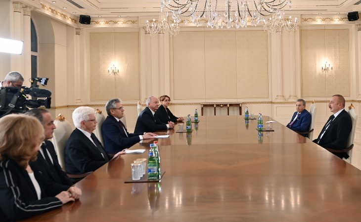 President Ilham Aliyev received delegation led by President of Russian Academy of Sciences
