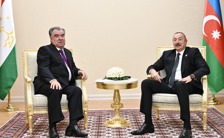 President Ilham Aliyev met with Tajik President Emomali Rahmon