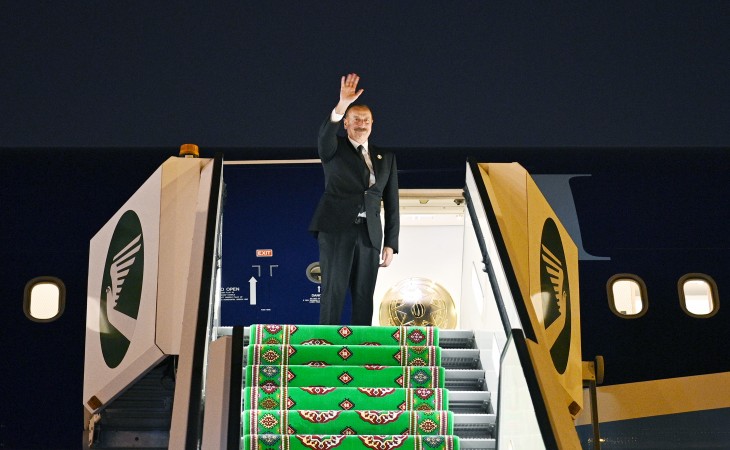 President Ilham Aliyev ended his visit to Turkmenistan
