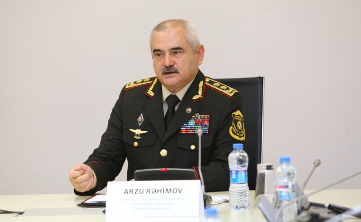 Arzu Rəhimov: Səfərbərlik və Hərbi Xidmətə Çağırış üzrə Dövlət Xidməti müharibə dövrü üçün bütün lazımi tədbirləri görüb