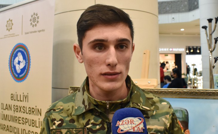 Vətən müharibəsi qazisi: Sərgi-müsabiqə əlilliyi olan şəxslərin öz bacarıqlarını nümayiş etdirməsi üçün bir fürsətdir