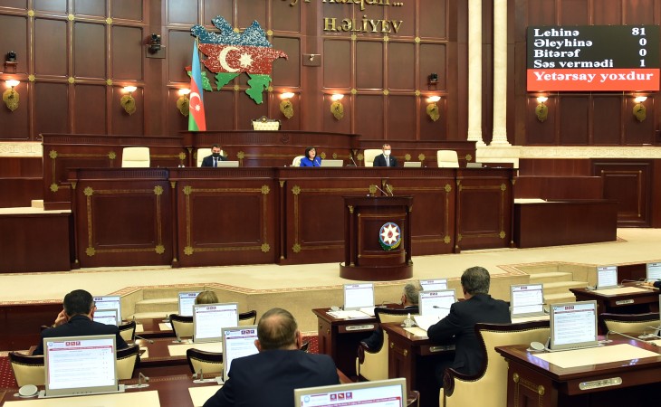 Milli Məclis 2022-ci il dövlət büdcəsi haqqında qanun layihəsini üçüncü oxunuşda qəbul edib