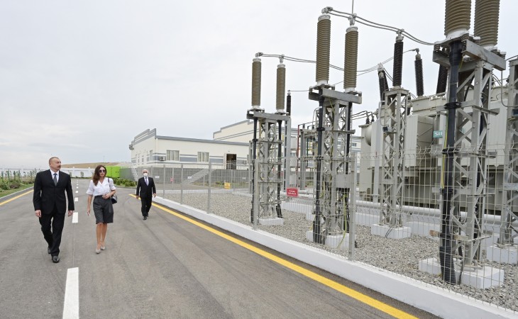 President Ilham Aliyev inaugurated Boyukshor substation