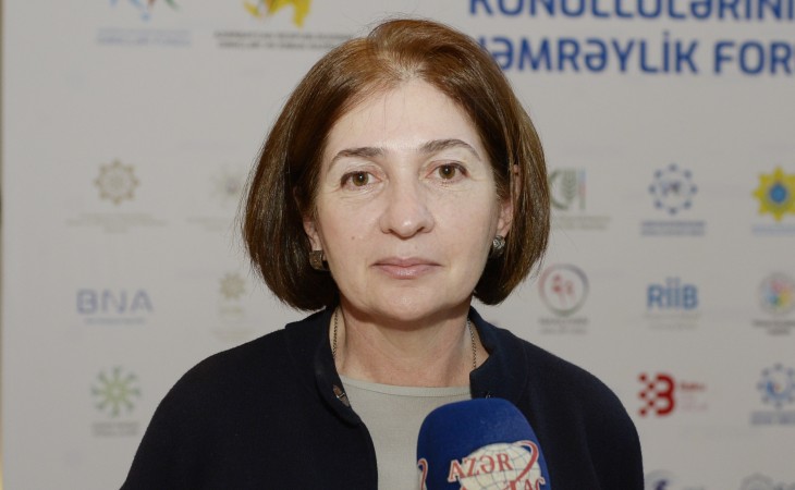 İndira Hacıyeva: Könüllü olmağın ən gözəl nəticəsi odur ki, gənclər həm sosiallaşır, həm də onların kommunikasiya imkanları artır