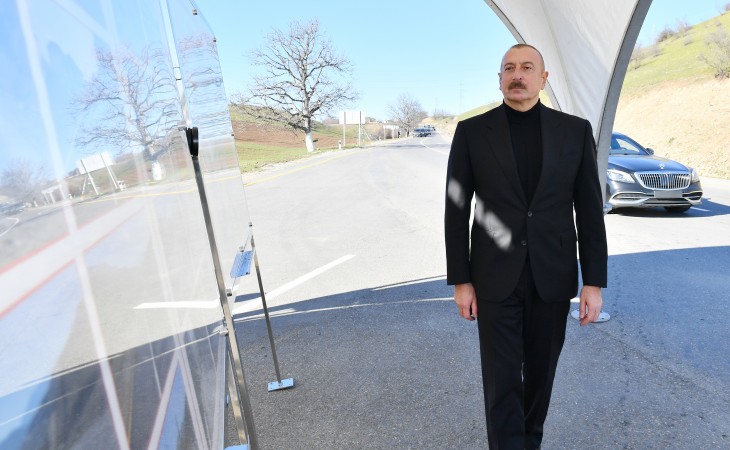 President Ilham Aliyev inaugurated Guba-Gonagkand highway
