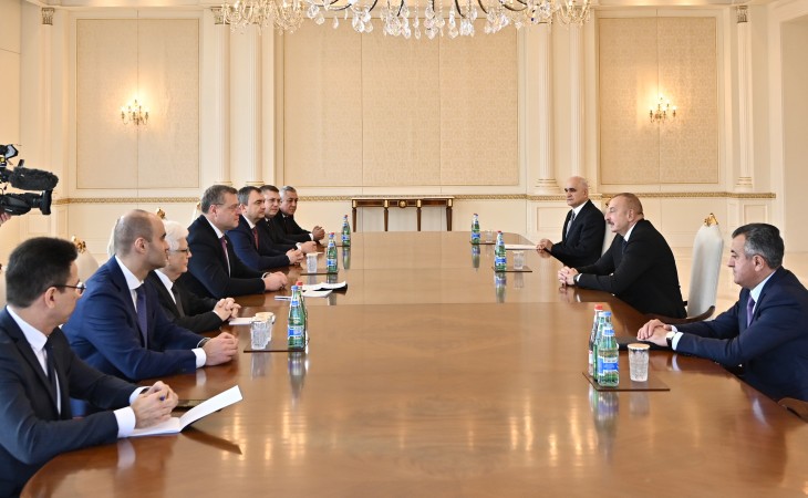 President Ilham Aliyev received delegation led by governor of Russia's Astrakhan region