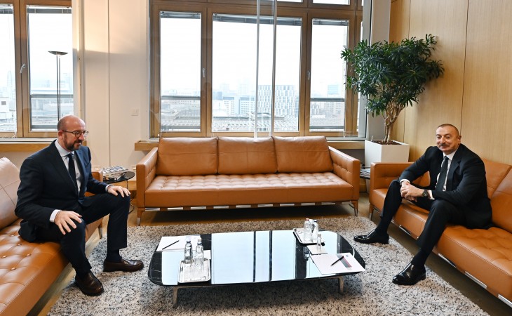 A meeting was held between President Ilham Aliyev and President of the European Council in Brussels