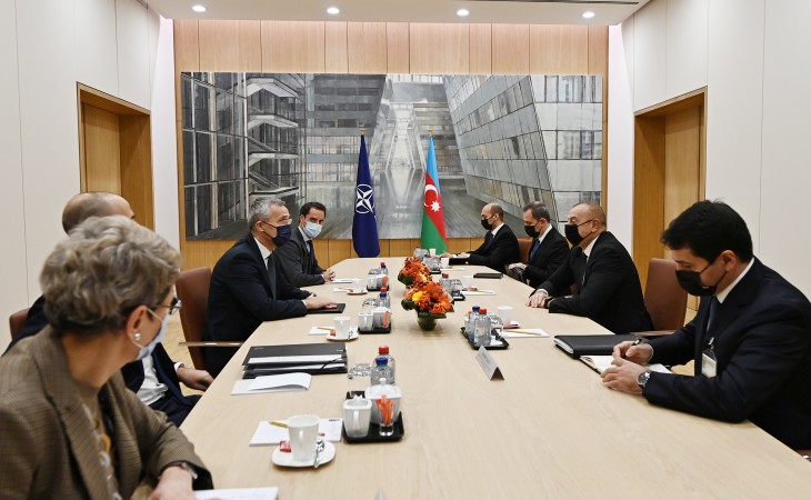 President Ilham Aliyev and NATO Secretary General Jens Stoltenberg met in Brussels