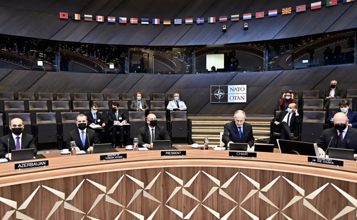 President Ilham Aliyev attended meeting of North Atlantic Council in Brussels