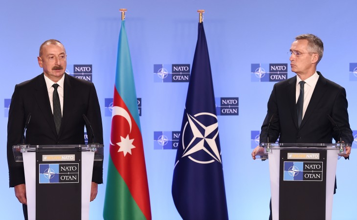 President Ilham Aliyev, NATO Secretary General Jens Stoltenberg held joint press conference in Brussels