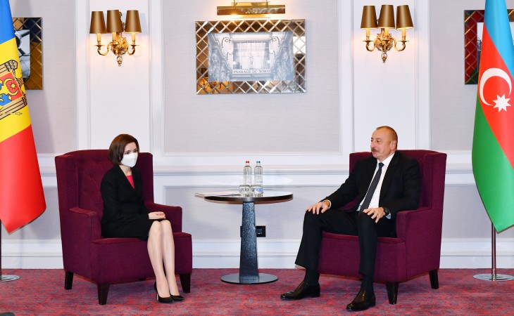 President Ilham Aliyev met with Moldovan President Maia Sandu in Brussels