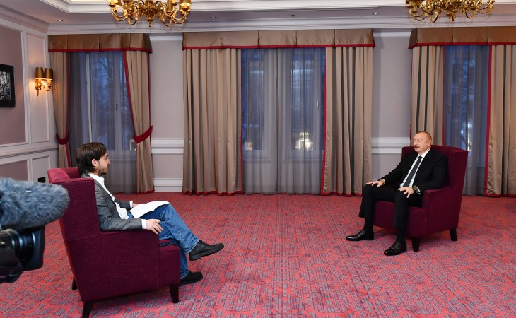 President Ilham Aliyev was interviewed by Spanish El Pais newspaper