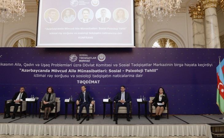 Sosial Tədqiqatlar Mərkəzi “Azərbaycanda mövcud ailə münasibətləri: sosial-psixoloji təhlil” sorğusunun nəticələrini açıqlayıb
