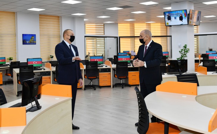 President Ilham Aliyev viewed new building of AZERTAC