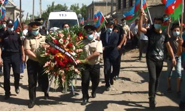 Шехид майор Намиг Ахмедов похоронен в Газахе