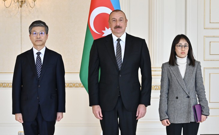 President Ilham Aliyev received credentials of incoming ambassador of Republic of Korea