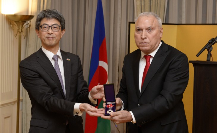 Azərbaycanlı alimə Yaponiyanın “Rozetli Qızıl Şəfəqli Gündoğar Ordeni” təqdim olunub