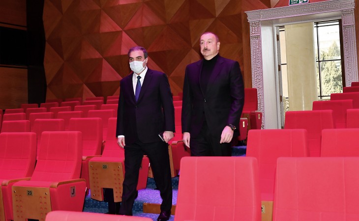 President Ilham Aliyev attended inauguration of new building of Ganja State Drama Theatre