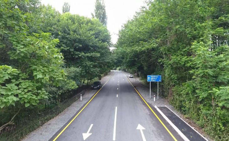 Balakəndə 18 min əhalinin istifadə etdiyi yol yenidən qurulub